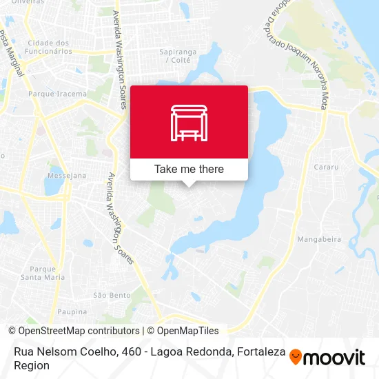 Rua Nelsom Coelho, 460 - Lagoa Redonda map