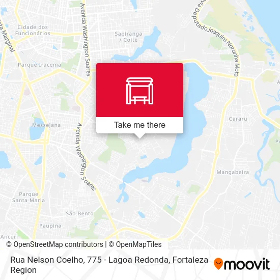 Rua Nelson Coelho, 775 - Lagoa Redonda map