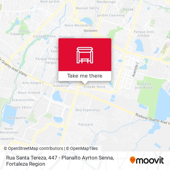 Rua Santa Tereza, 447 - Planalto Ayrton Senna map