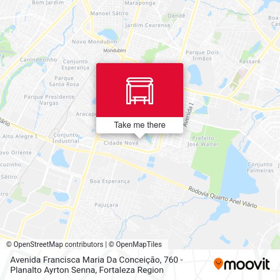 Avenida Francisca Maria Da Conceição, 760 - Planalto Ayrton Senna map