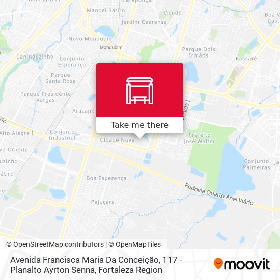 Avenida Francisca Maria Da Conceição, 117 - Planalto Ayrton Senna map