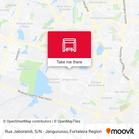 Rua Jaborandi, S / N - Jangurussu map