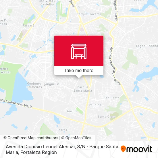 Avenida Dionísio Leonel Alencar, S / N - Parque Santa Maria map