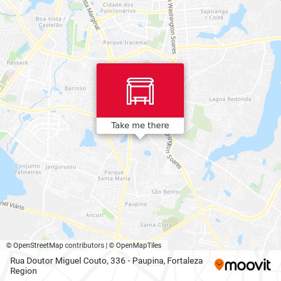 Rua Doutor Miguel Couto, 336 - Paupina map