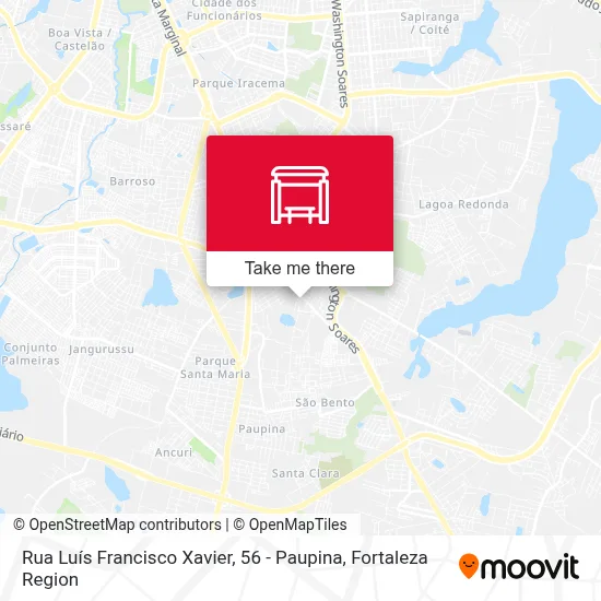 Rua Luís Francisco Xavier, 56 - Paupina map