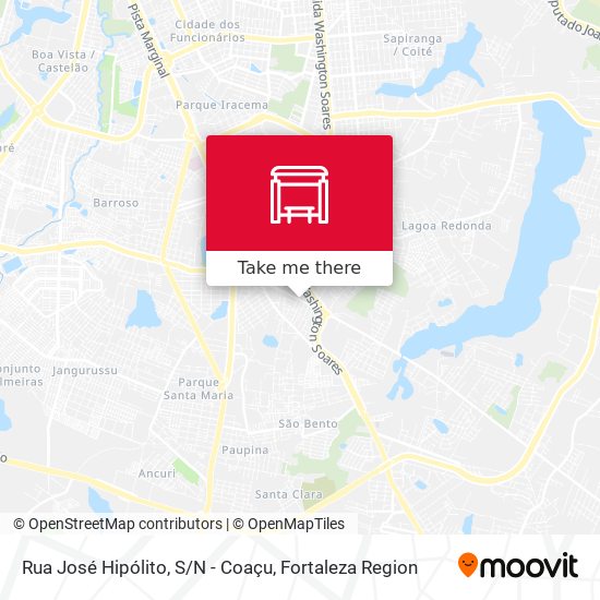 Rua José Hipólito, S/N - Coaçu map
