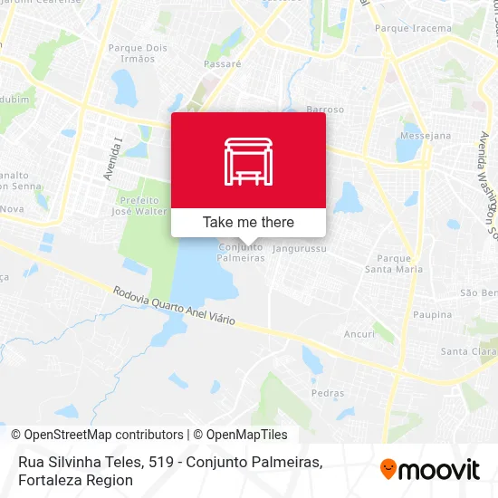 Rua Silvinha Teles, 519 - Conjunto Palmeiras map