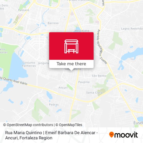 Rua Maria Quintino | Emeif Bárbara De Alencar - Ancuri map