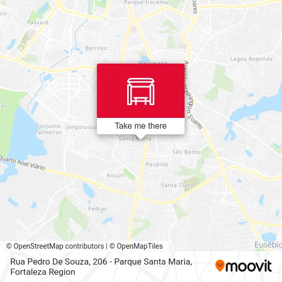 Rua Pedro De Souza, 206 - Parque Santa Maria map