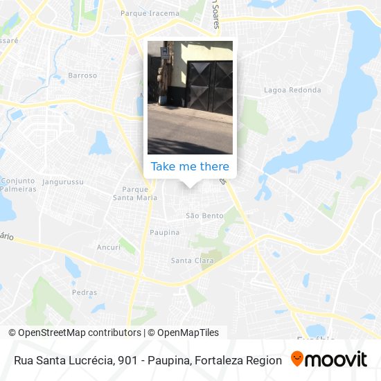 Rua Santa Lucrécia, 901 - Paupina map