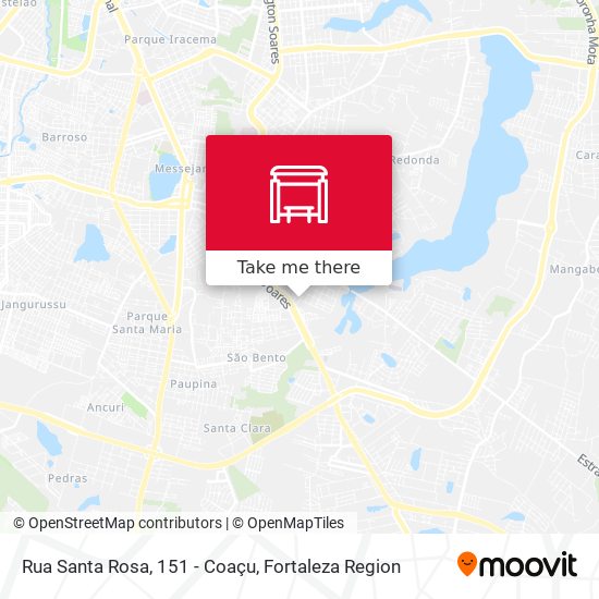 Rua Santa Rosa, 151 - Coaçu map