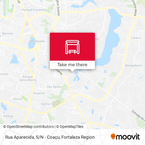 Rua Aparecida, S/N - Coaçu map