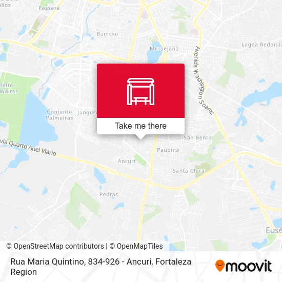 Rua Maria Quintino, 834-926 - Ancuri map