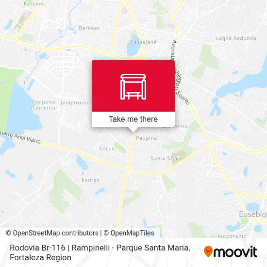 Rodovia Br-116 | Rampinelli - Parque Santa Maria map