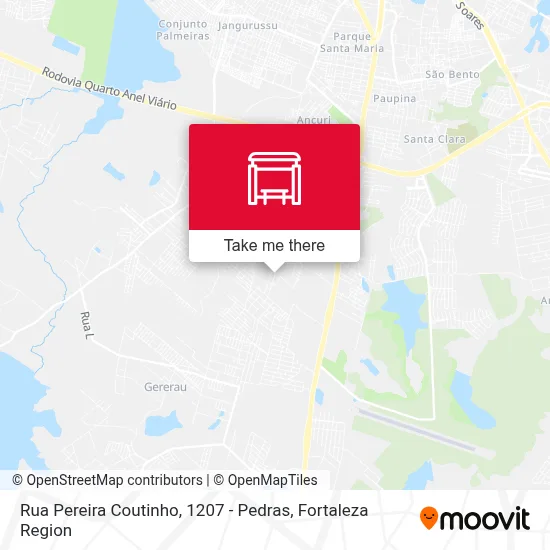 Rua Pereira Coutinho, 1207 - Pedras map