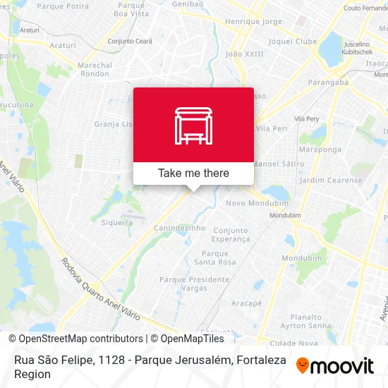 Rua São Felipe, 1128 - Parque Jerusalém map