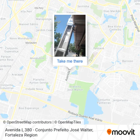 Avenida I, 380 - Conjunto Prefeito José Walter map