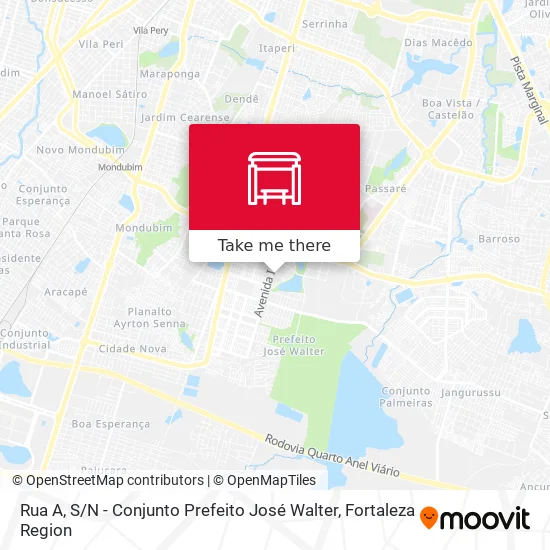 Rua A, S / N - Conjunto Prefeito José Walter map