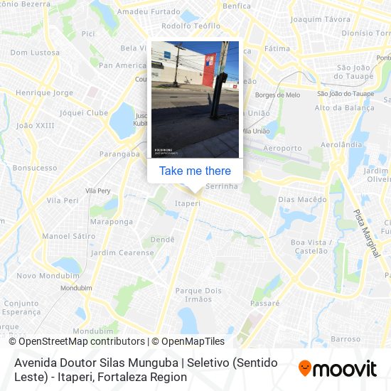 Mapa Avenida Doutor Silas Munguba | Seletivo (Sentido Leste) - Itaperi