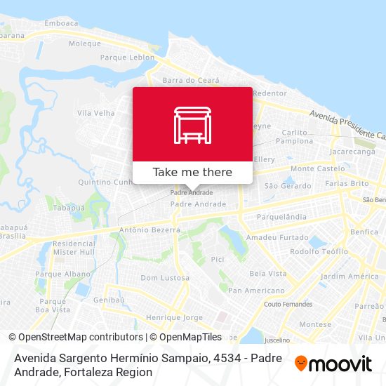 Avenida Sargento Hermínio Sampaio, 4534 - Padre Andrade map