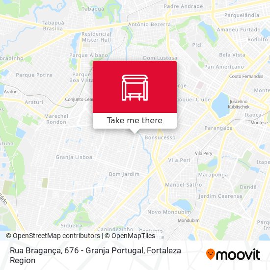 Rua Bragança, 676 - Granja Portugal map