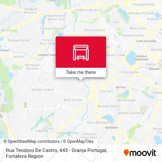 Rua Teodoro De Castro, 445 - Granja Portugal map