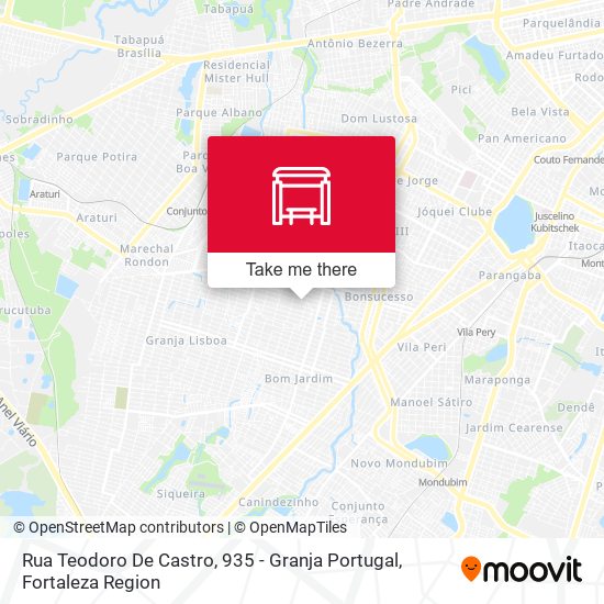 Rua Teodoro De Castro, 935 - Granja Portugal map