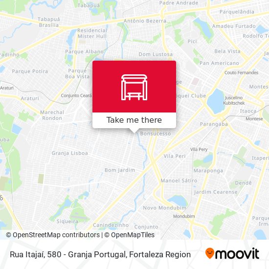 Rua Itajaí, 580 - Granja Portugal map