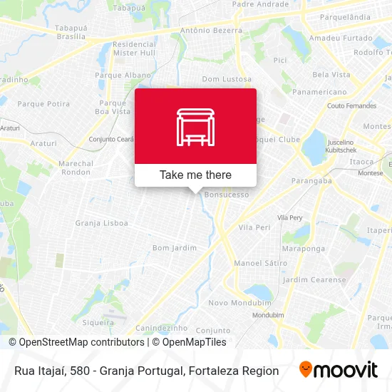 Rua Itajaí, 580 - Granja Portugal map