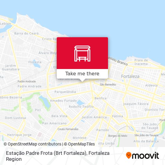 Mapa Estação Padre Frota (Brt Fortaleza)