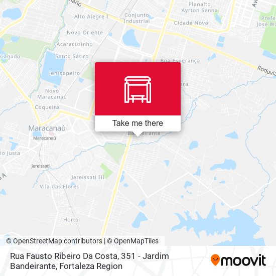 Rua Fausto Ribeiro Da Costa, 351 - Jardim Bandeirante map