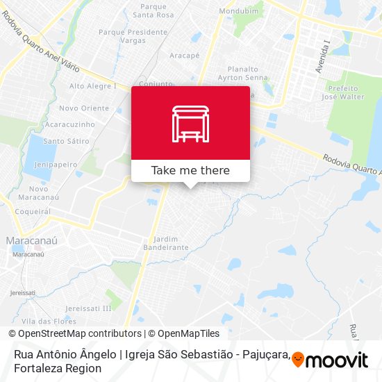 Rua Antônio Ângelo | Igreja São Sebastião - Pajuçara map