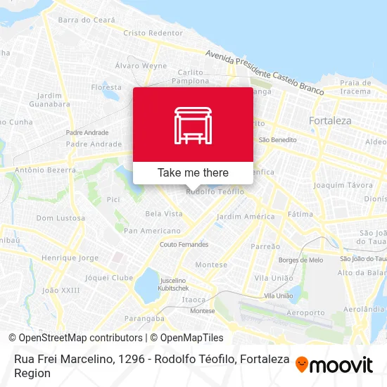 Rua Frei Marcelino, 1296 - Rodolfo Téofilo map