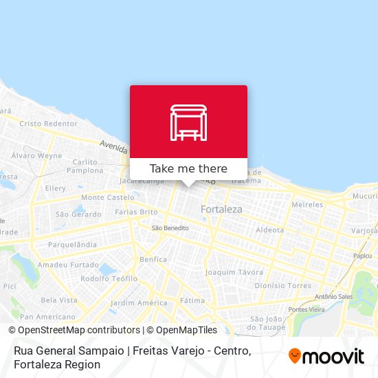 Mapa Rua General Sampaio | Freitas Varejo - Centro