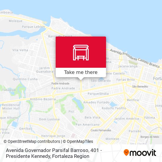 Avenida Governador Parsifal Barroso, 401 - Presidente Kennedy map