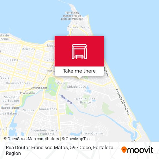 Rua Doutor Francisco Matos, 59 - Cocó map