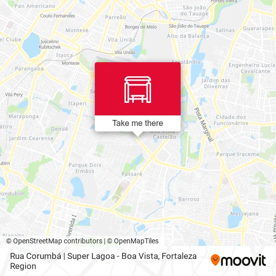 Rua Corumbá | Super Lagoa - Boa Vista map