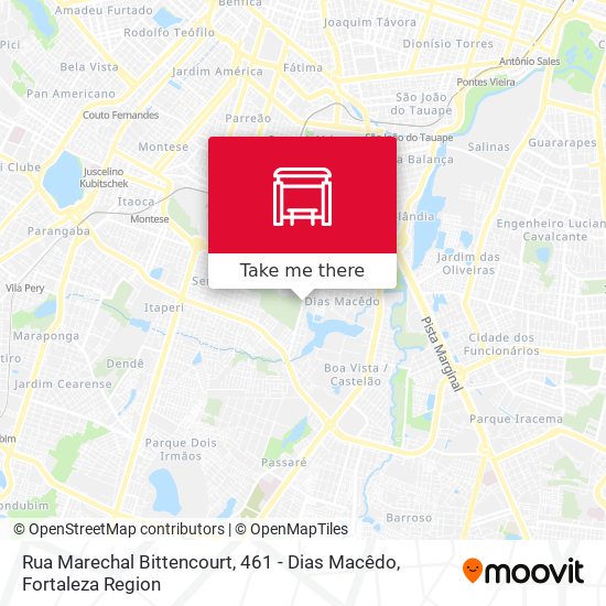 Rua Marechal Bittencourt, 461 - Dias Macêdo map