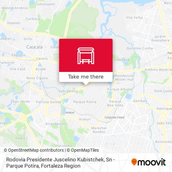 Rodovia Presidente Juscelino Kubistchek, Sn - Parque Potira map