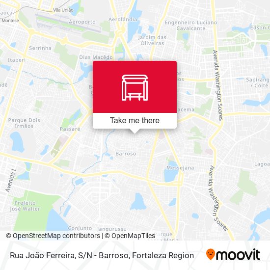 Rua João Ferreira, S / N - Barroso map