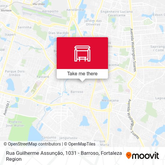 Rua Guilherme Assunção, 1031 - Barroso map