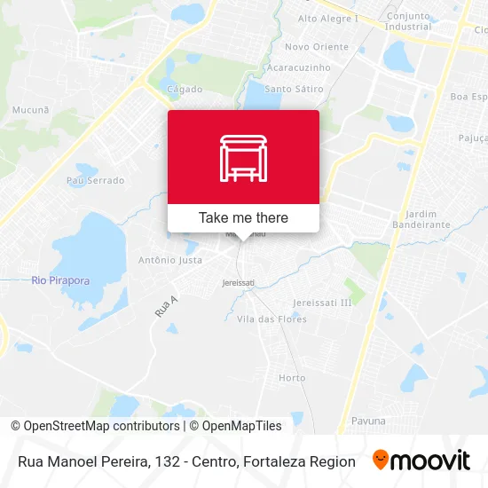 Rua Manoel Pereira, 132 - Centro map