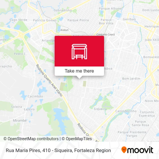 Rua Maria Pires, 410 - Siqueira map