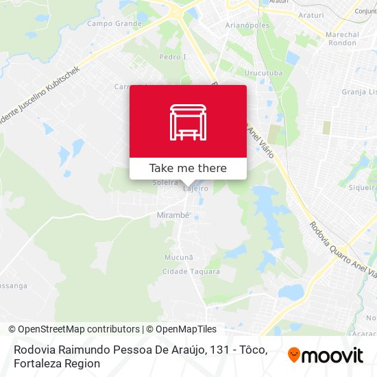 Rodovia Raimundo Pessoa De Araújo, 131 - Tôco map