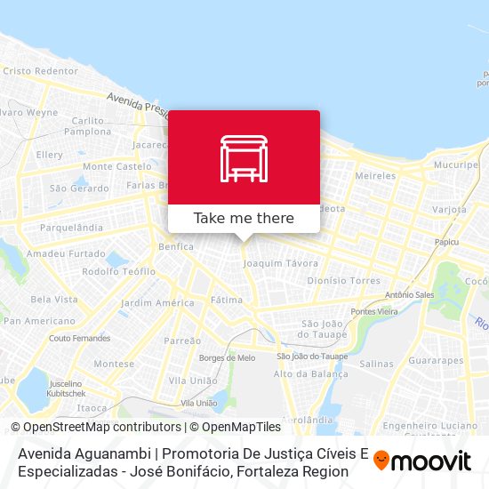 Mapa Avenida Aguanambi | Promotoria De Justiça Cíveis E Especializadas - José Bonifácio