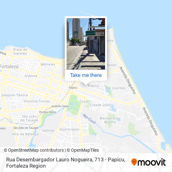 Rua Desembargador Lauro Nogueira, 713 - Papicu map