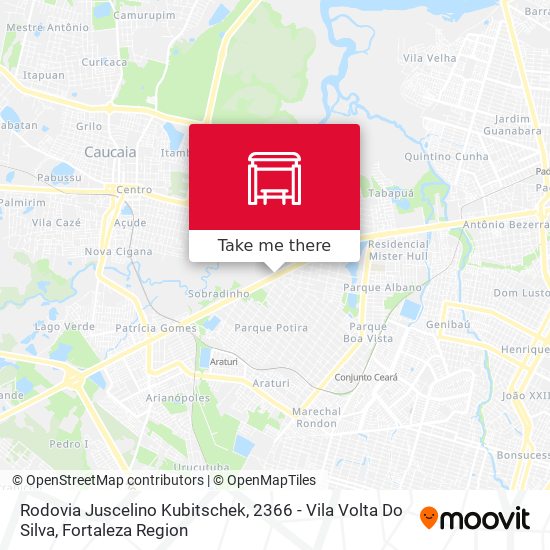Rodovia Juscelino Kubitschek, 2366 -  Vila Volta Do Silva map