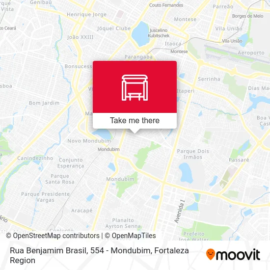 Rua Benjamim Brasil, 554 - Mondubim map