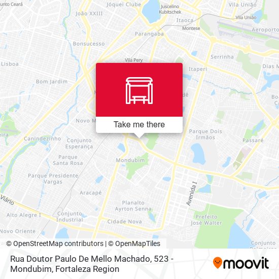Rua Doutor Paulo De Mello Machado, 523 - Mondubim map