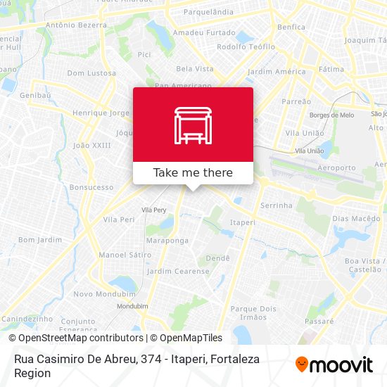 Rua Casimiro De Abreu, 374 - Itaperi map